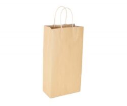 Double-bottle Paper Wine Bag with Handles