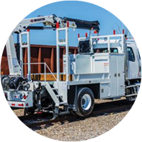 Rail-based industrial equipment