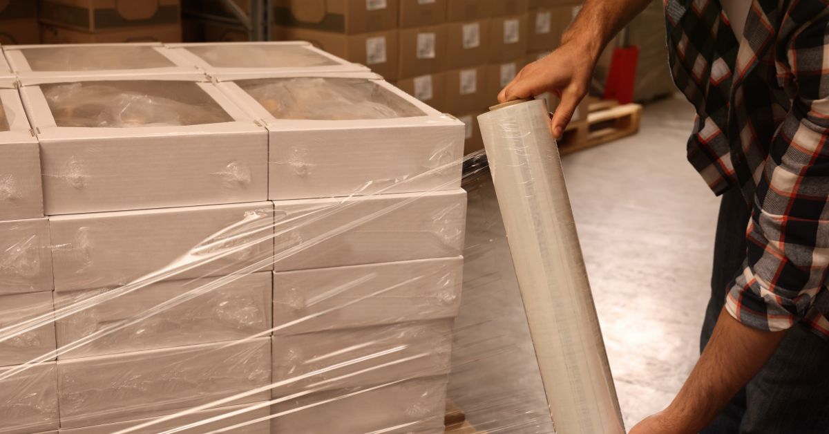 Stretch and Shrink FIlm <br><p>Heavy master rolls of stretch and shrink film that need support across the body to hold their round.</p>