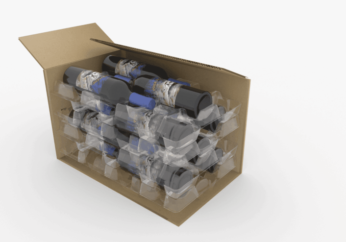 12-Pak VinPak Box w VPK-3 - side cut out