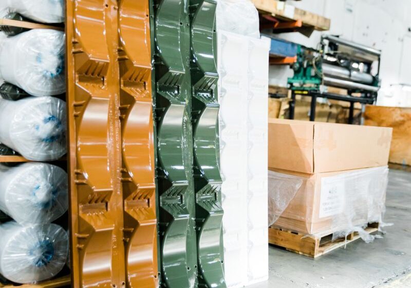 durable plastic roll cradles