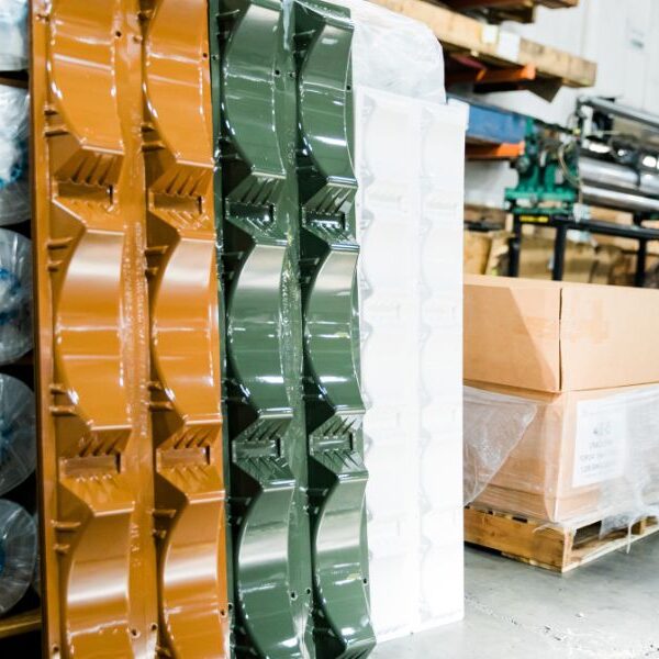 durable plastic roll cradles